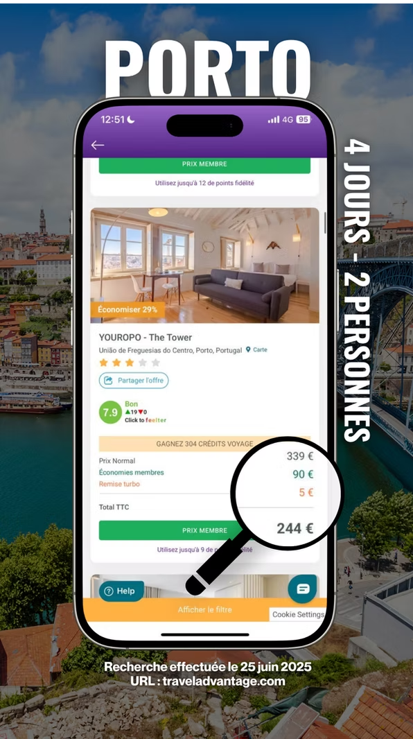 Porto - 4 jours, 2 personnes : 339 € → 244 €